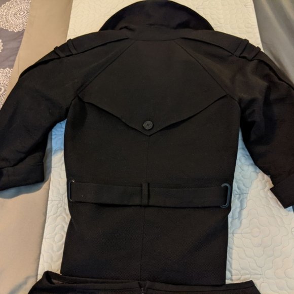 Calvin Klein 2 Piece Women's Skirt Suit Black Belted Size 6 #284 - Picture 8 of 11